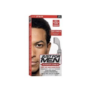 Just For Men AutoStop Mens Easy Comb-In Hair Color Jet Black A-60 1 ct Pack of 4